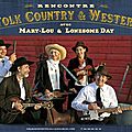Rencontres folk country et western en tournée