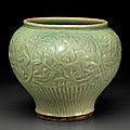 A large Longquan celadon jar, Yuan-Early Ming dynasty, 14th century