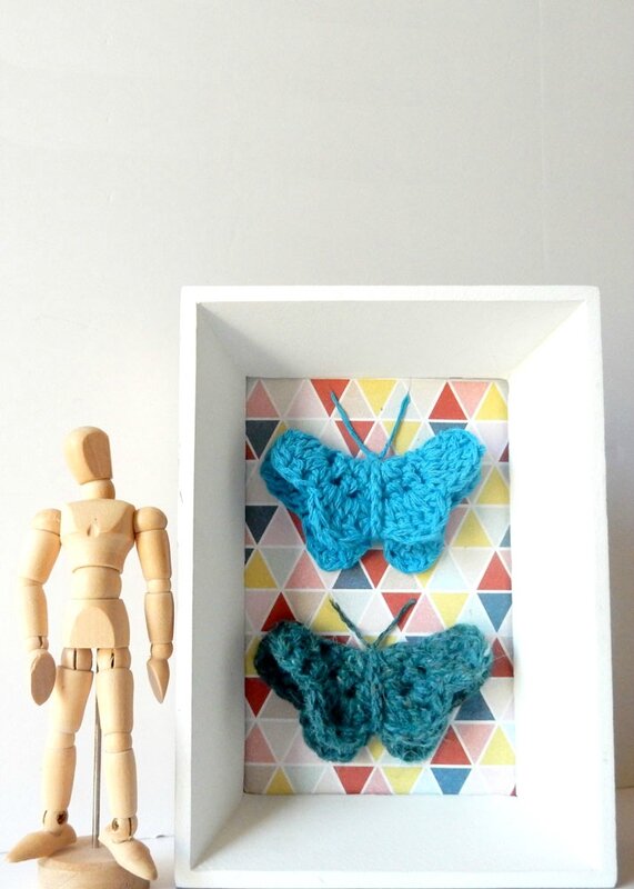 collection de papillons - Crochet déco - Anisbee