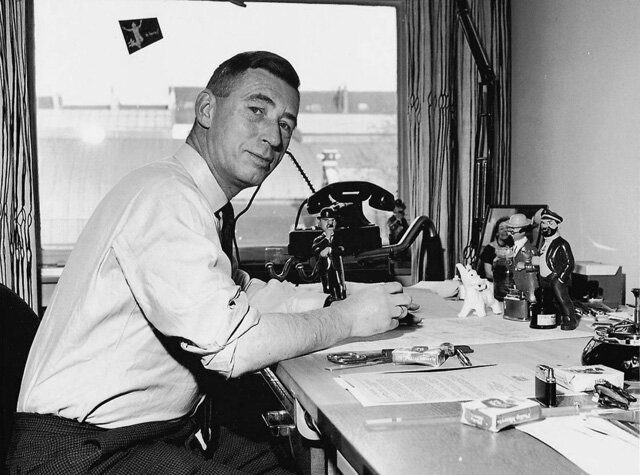HergeHergé, Studios Hergé, Bruxelles, 1969 © Vagn Hansen - collection Studios Hergé