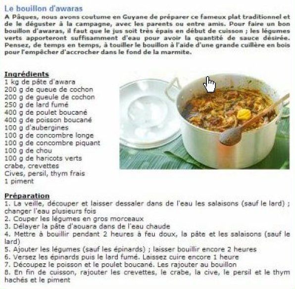 Le bouillon d'awara Notre séjour en Guyane