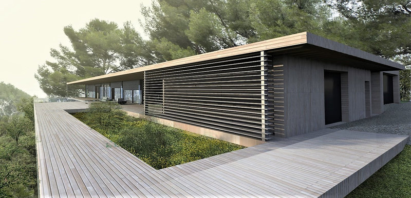Maison Contemporaine Aix-en-Provence - projet maison moderne bois aix en provence