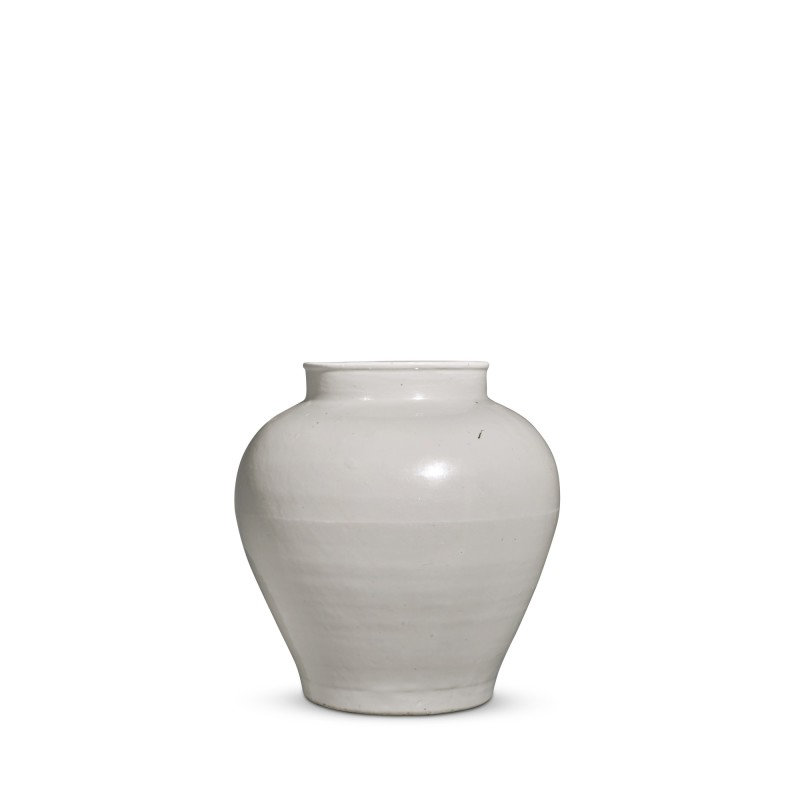 A white-glazed baluster jar, Ming dynasty, 15th-16th century