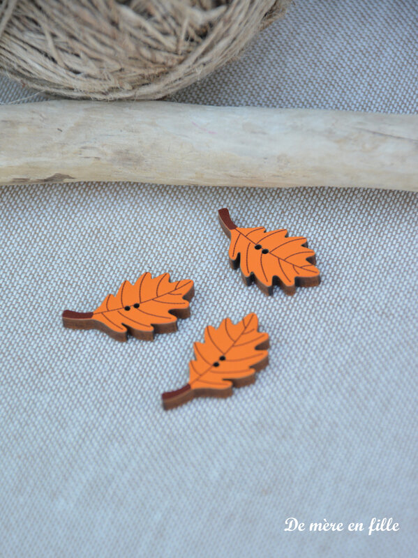 feuilles de chêne orange
