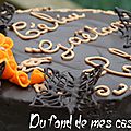 Gâteau d'anniversaire chocolat praliné/noisettes