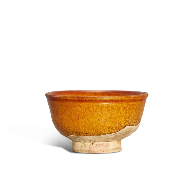 An amber-glazed cup, Liao dynasty (907-1125)