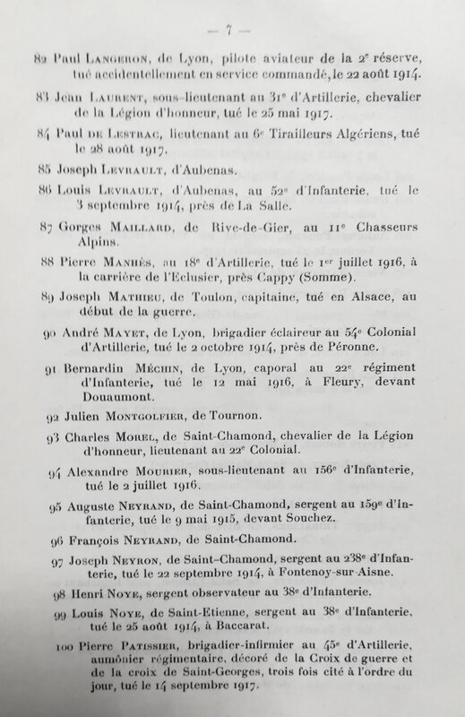 liste anciens élèves Sainte-Marie tués, 1914-1918 (7)
