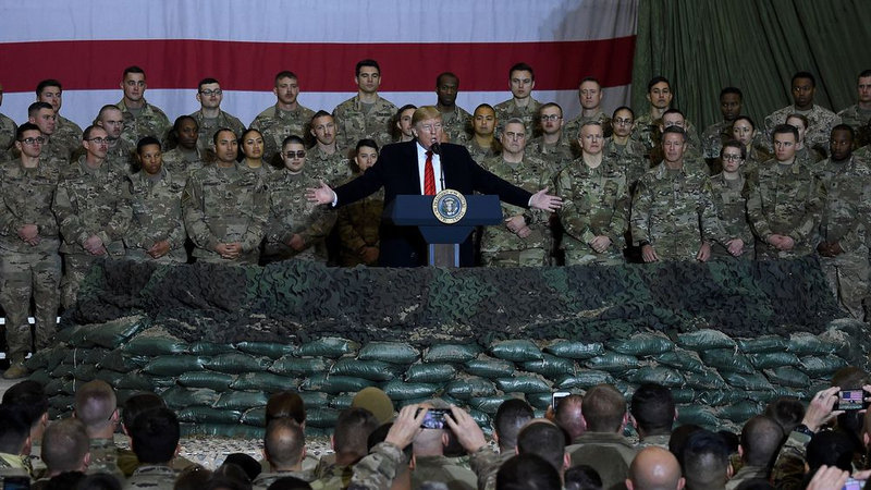 Donald Trump surprise visit to Afghanistan troops
