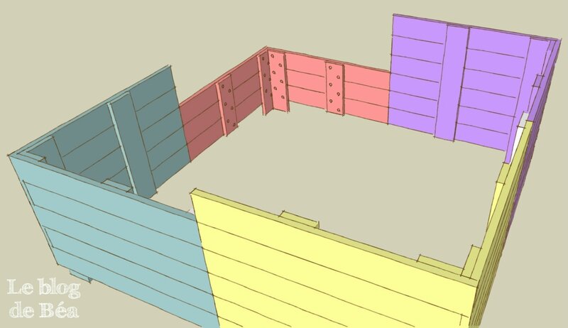 DIY carré potager en bois de palette