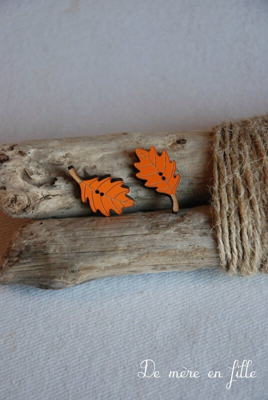feuille de chêne rouille