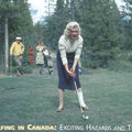 Août 1953 canada marilyn joue au golf