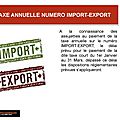 R.d. congo : taxe annuelle sur numéro import-export