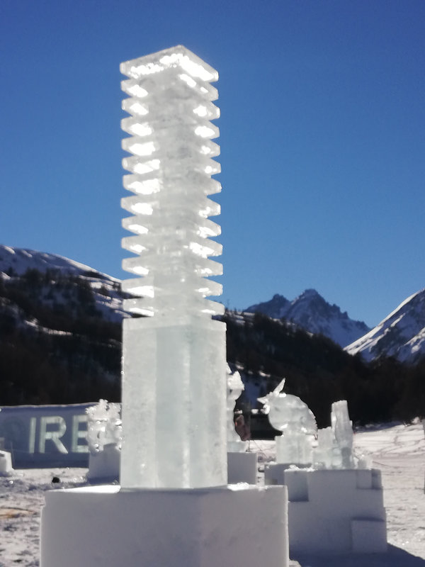 Concours de sculptures sur glace et neige, Valloire, janvier 2022