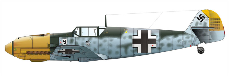 Bf109_Galland_Gerippe