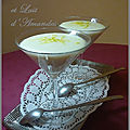 Crème citron au lait d'amandes sans oeuf