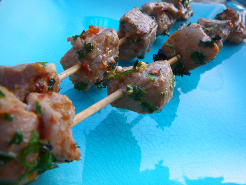 Brochettes de filet mignon mariné La ronde des délices