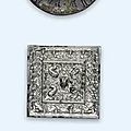 Three small bronze mirrors, Tang dynasty, Tang-Five Dynasties, Ming Dynasty