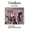 Gambara de Honore de Balzac