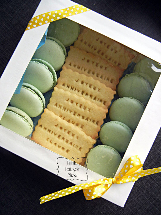 Coffret de 16 biscuits classique personnalisable