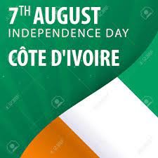 Jour De L'indépendance De La Côte Divoire. Drapeau Et Bannière Patriotique Clip Art Libres De Droits , Vecteurs Et Illustration. Image 84275039.