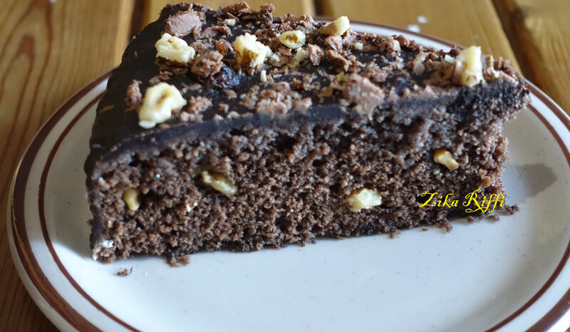 gâteau gitan noix chocolat caramel