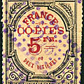 Les perçages locaux sur timbres de copies (partie 1)