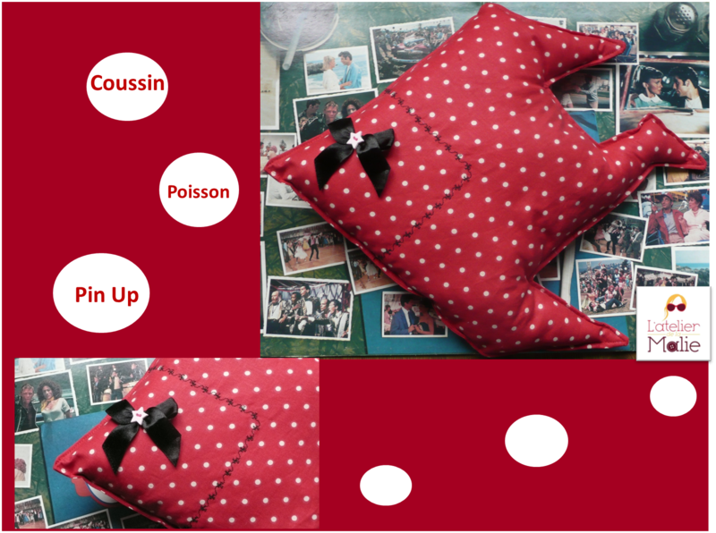 coussin poisson pin up