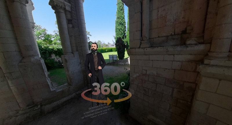 Une excursion en Touraine, le Prieuré Saint-Léonard de l’ile Bouchard par l’Archéologue Gustave de Cougny 1815-1895