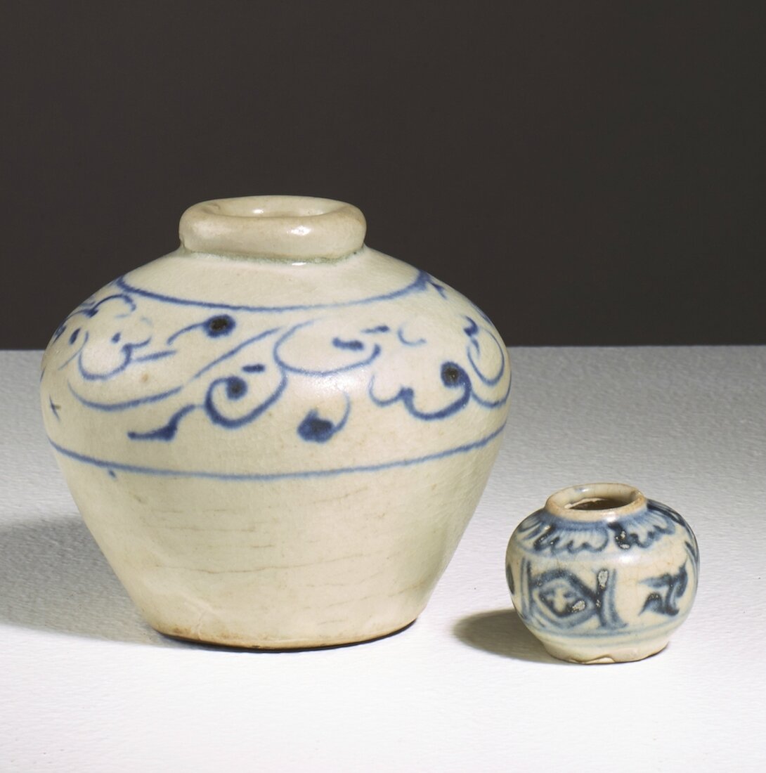 Lot de deux pots, Vietnam, dynastie des Lê, 14-16° siècle