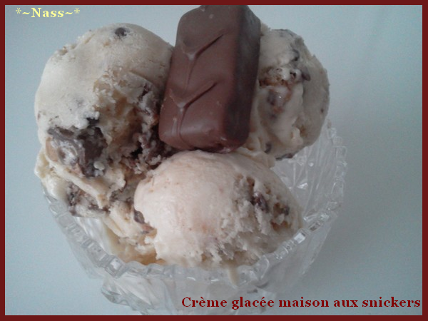 Creme Glacee Maison Aux Snickers Sans Sorbetiere Les Creations De Nass