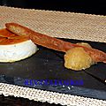 Crème renversée de foie gras au caramel de pommeau