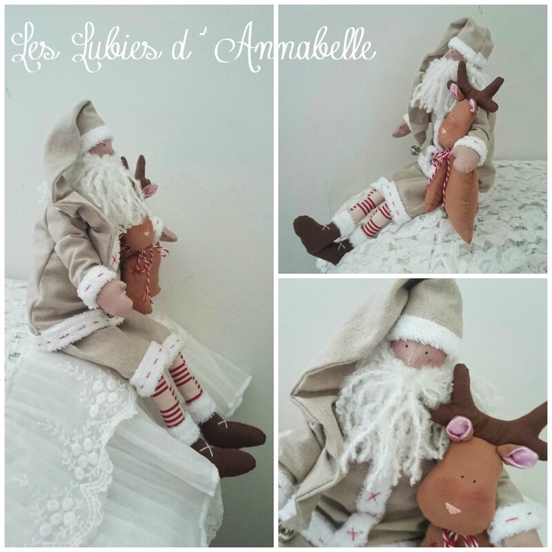 Père Noël Tilda et son renne