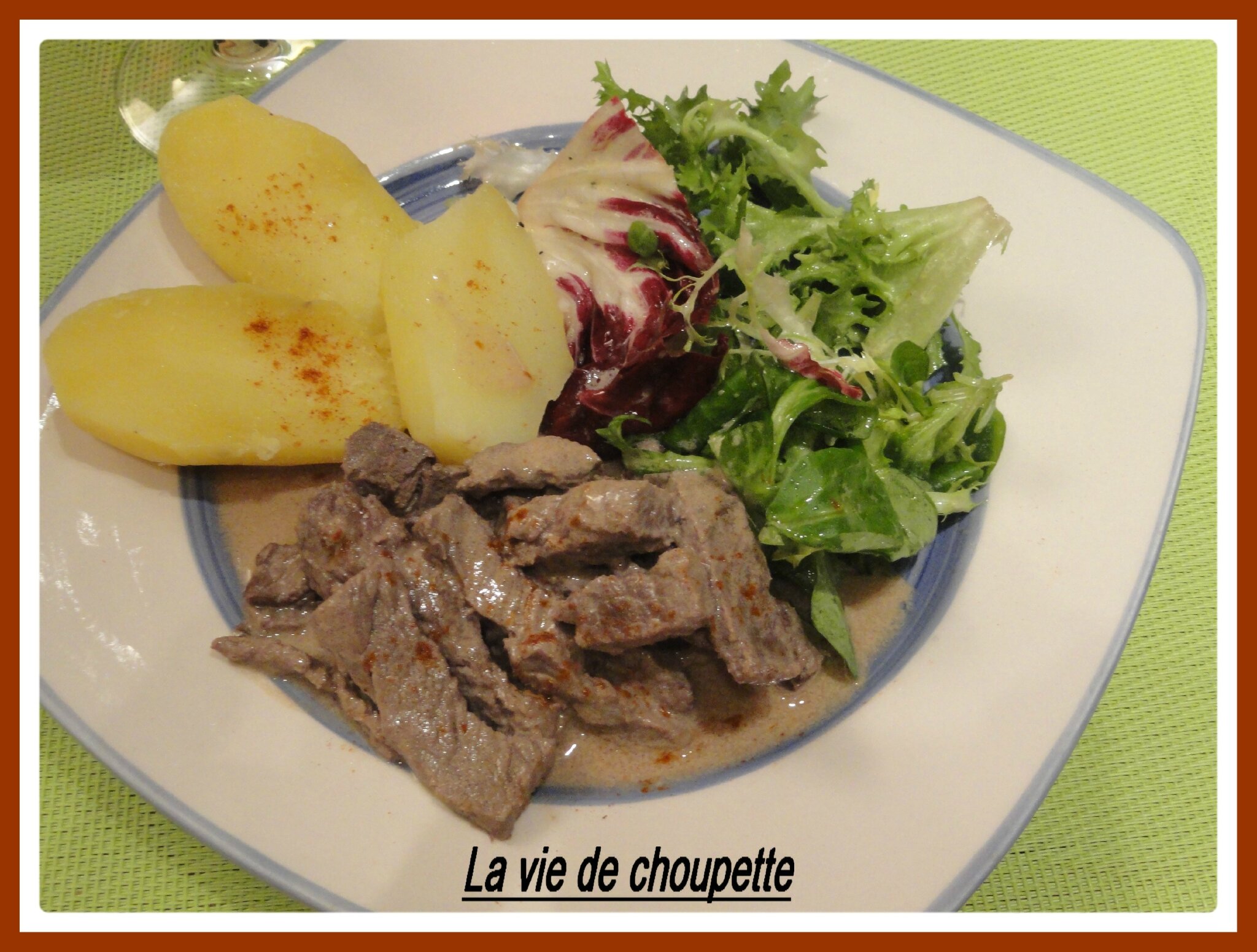 EMINCE DE BOEUF A LA CREME Quand Choupette et Papoune cuisinent