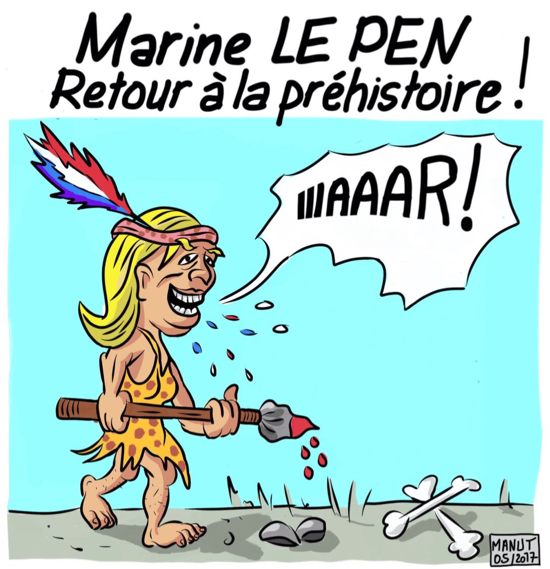 Marine Le Pen Se Decredibilise Manut Dessins Humoristiques