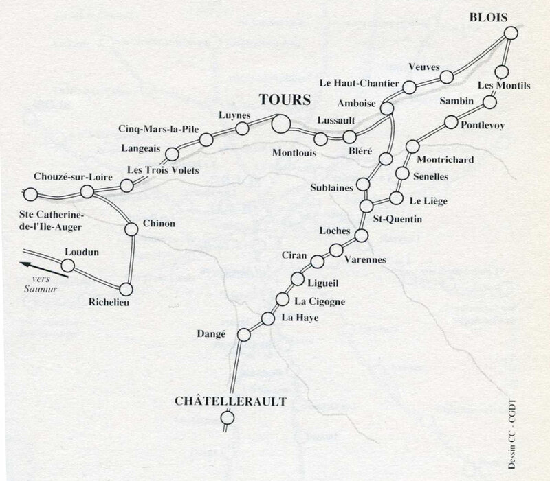 Les routes de Postes en Tourraine à la fin XVIIe siècle