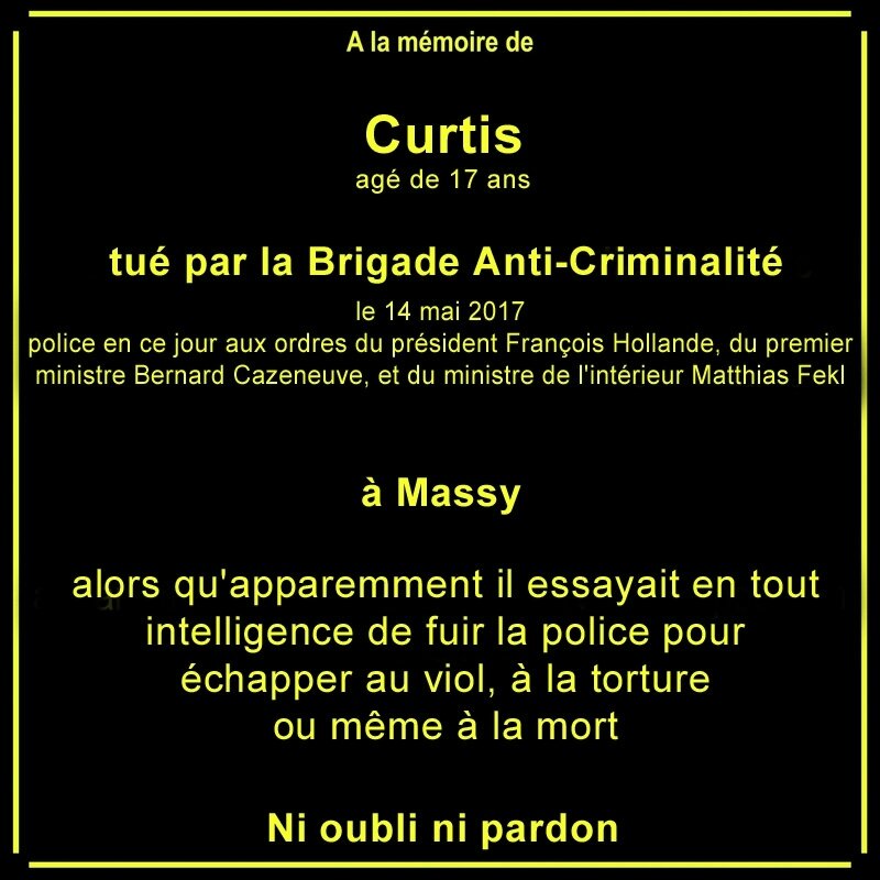 A la mémoire de Curtis