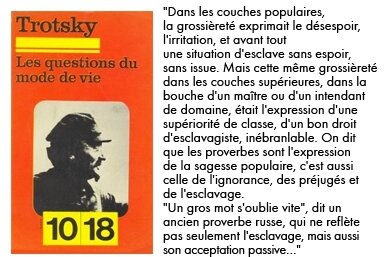 Les questions du mode de vie - Trotsky