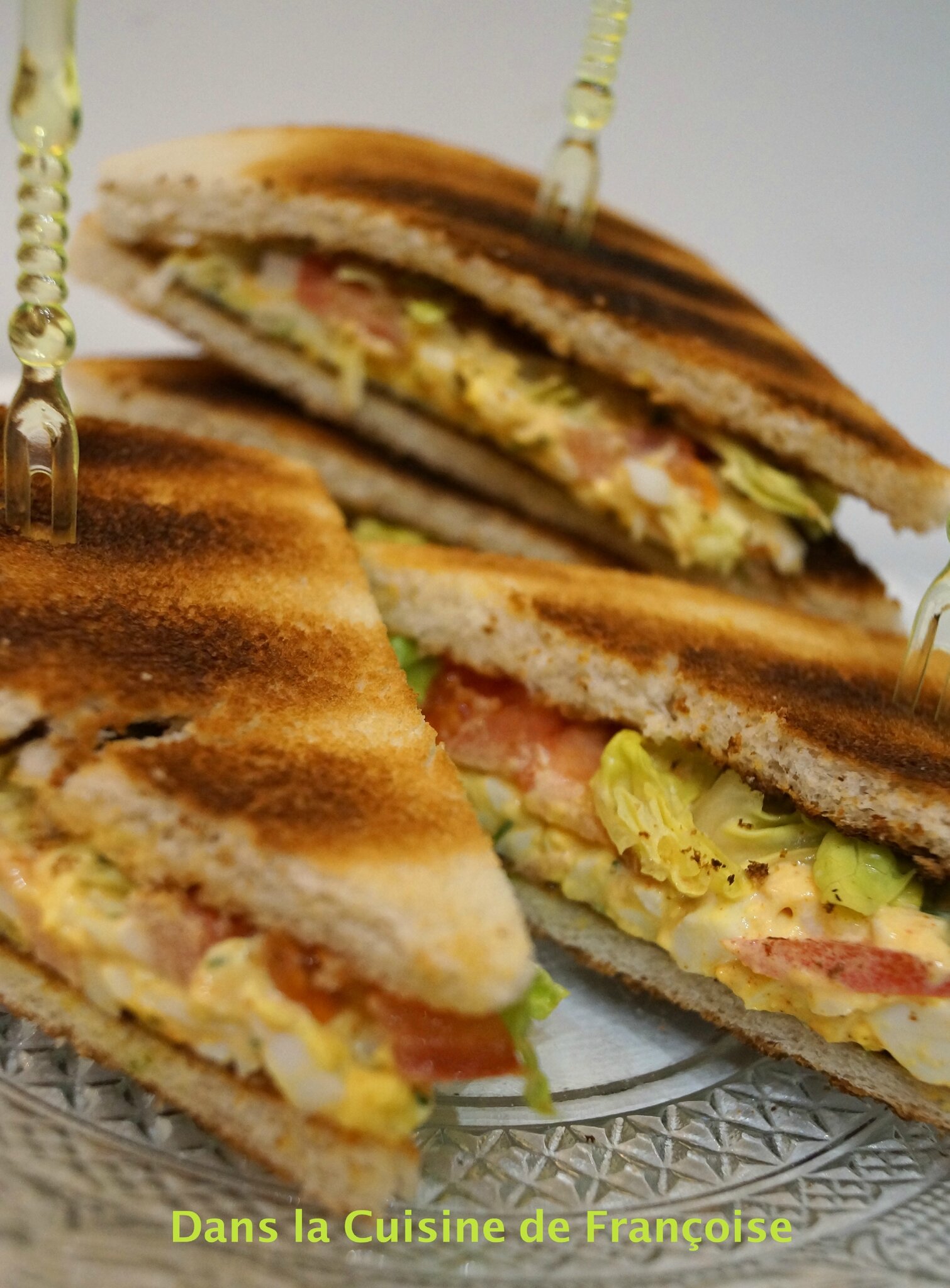 Egg Salade Sandwich - Dans la Cuisine de FranÃ§oise