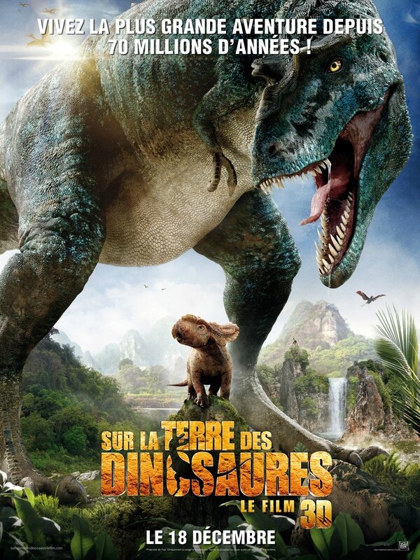 Affiche Sur la Terre des Dinosaures - Le film 3D