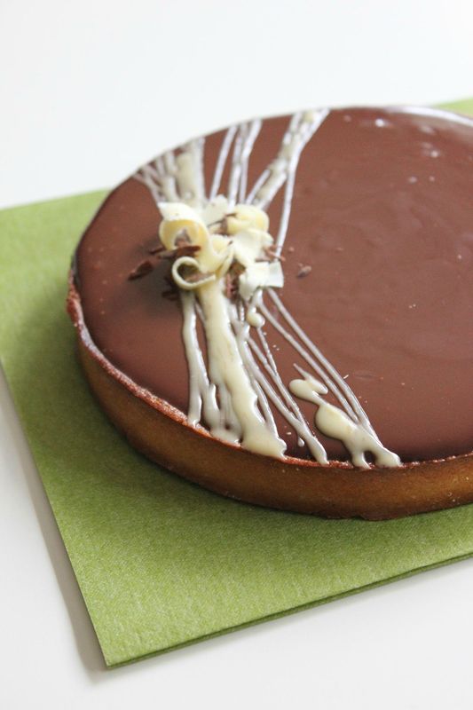 Tarte Chocolat et Caramel à la fleur de sel Le Zeste de Cuisine
