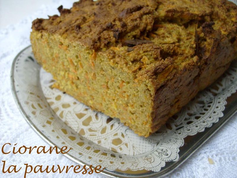 Cake Sale Carottes Et Farine De Chataigne La Cuisine De Quat Sous