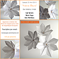 Atelier origami : thème fleurs