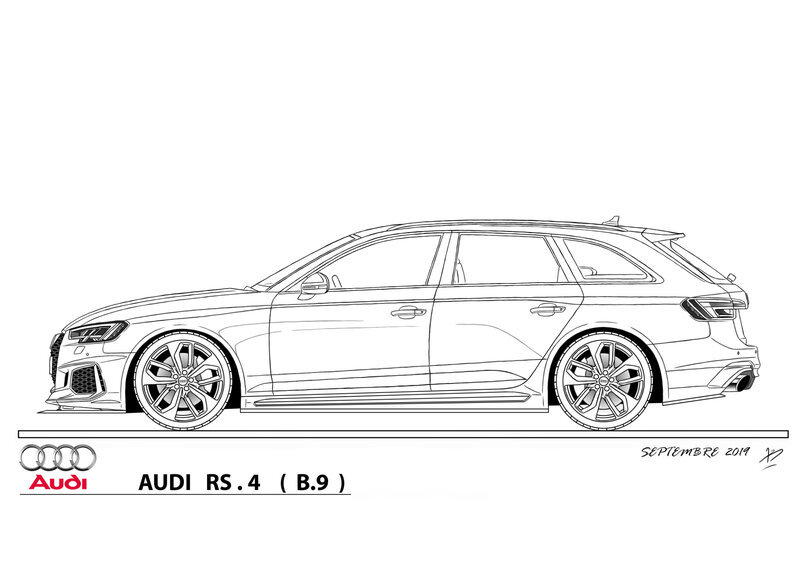 voici l' audi rs4 que j' ai réalisé pendant mes - fabien bouchet