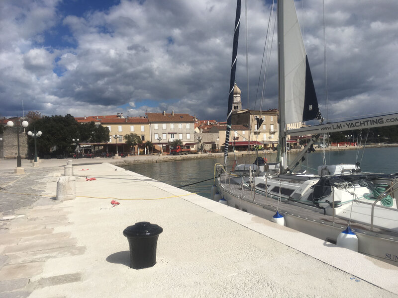 Le Quint II au quai de Krk, mardi 16 mars 2021
