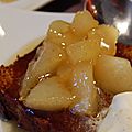Ananas rôti au miel, pain d'épices et yogourt en verrine, sans gluten et sans lactose