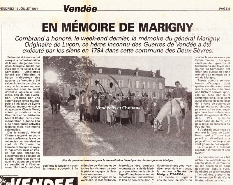 En memoire de Marigny