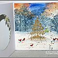 Deux petites cartes à l'aquarelle (dt crafty individuals) et un joyeux noël à tous / two watercolor cards and merry christmas!!
