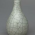 Bottle vase, guan ware, 1127-1279, china, southern song dynasty