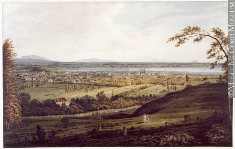 Montréal en 1832 Piedmont James Duncan McCord M312