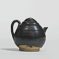 A rare black-glazed 'Oil-Spot' ewer, Northern Song - Jin dynasty